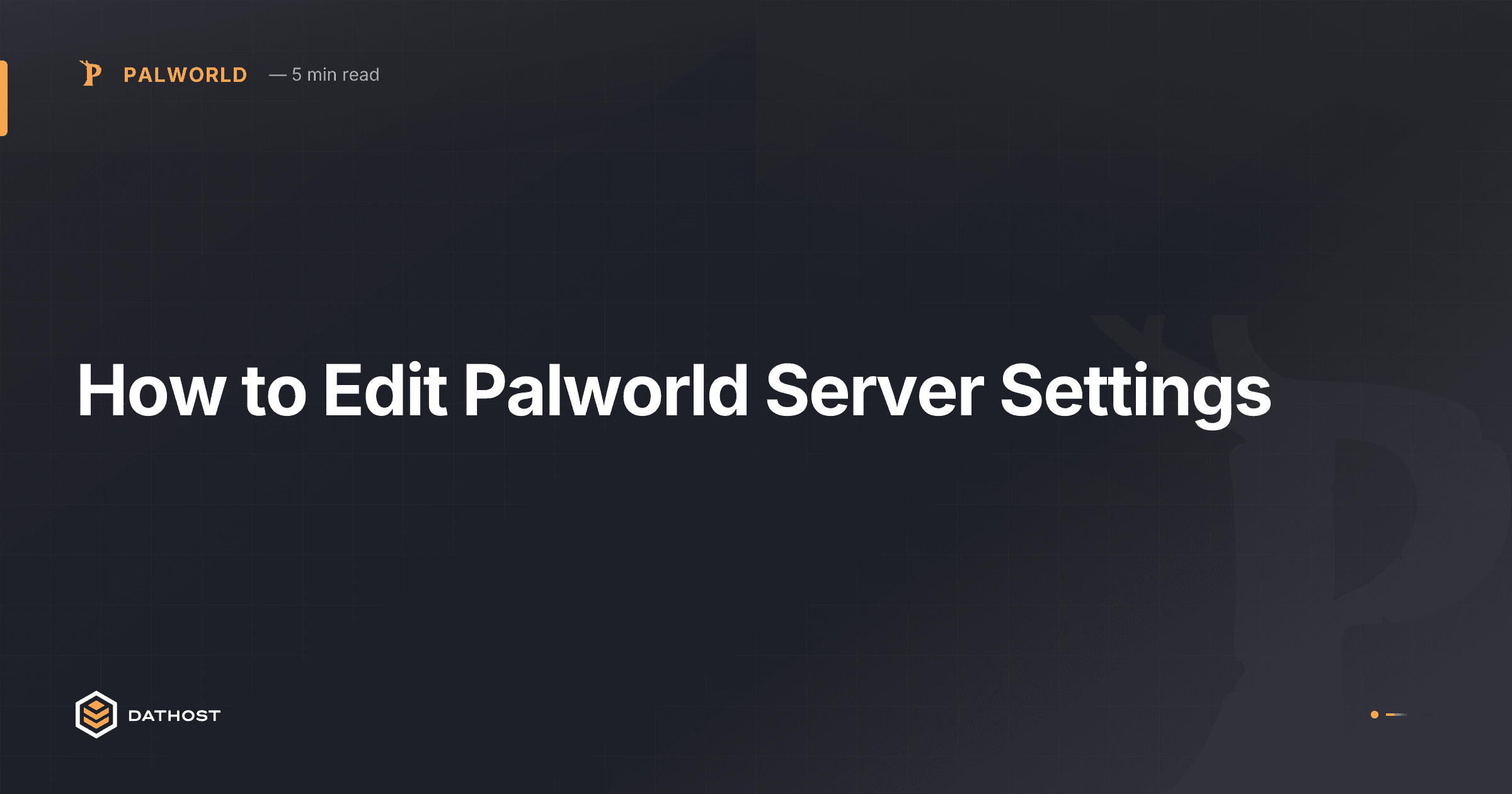 Hero image for How to Edit Palworld Server Settings