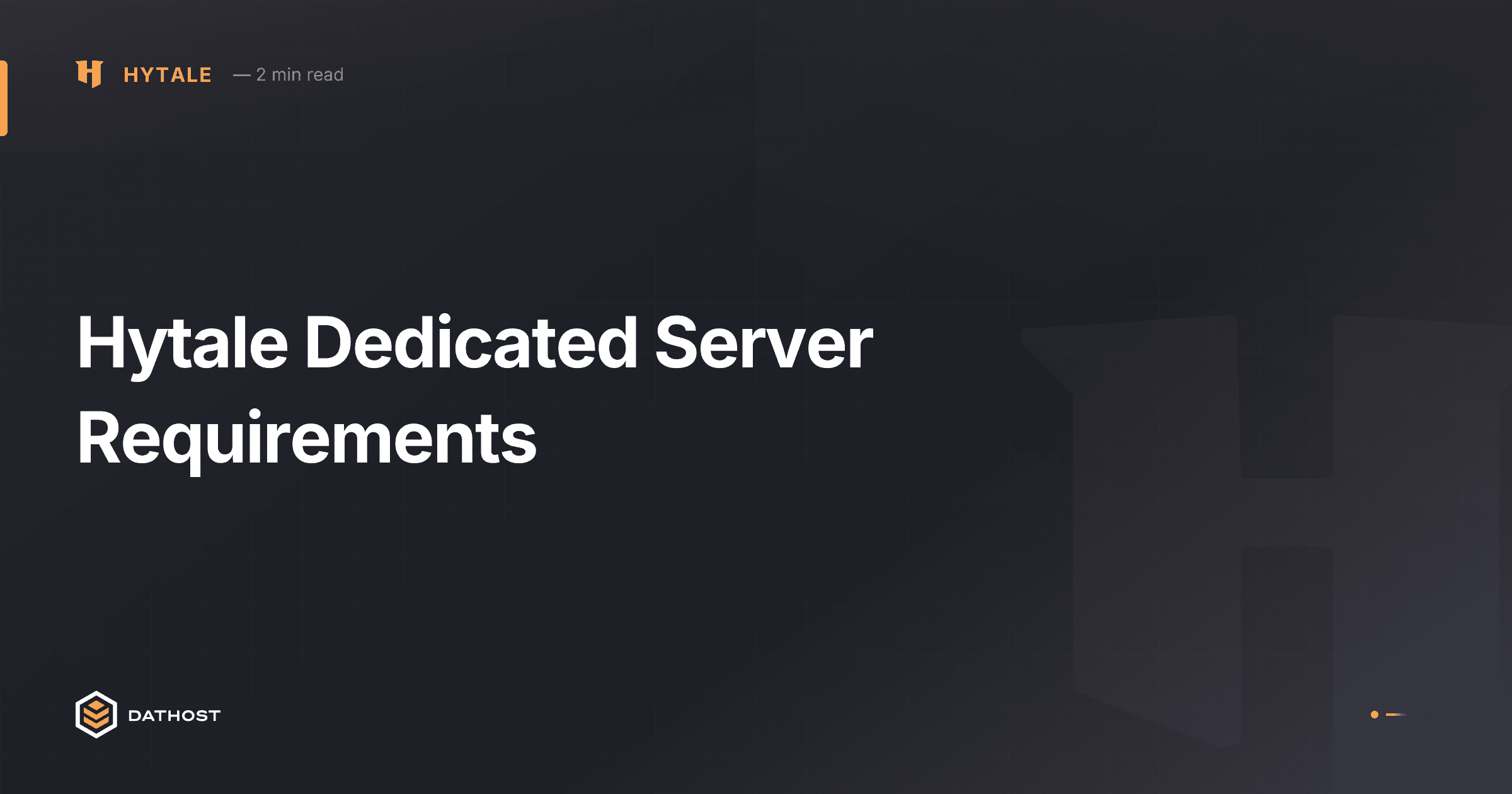 Hero image for Hytale Dedicated Server Requirements