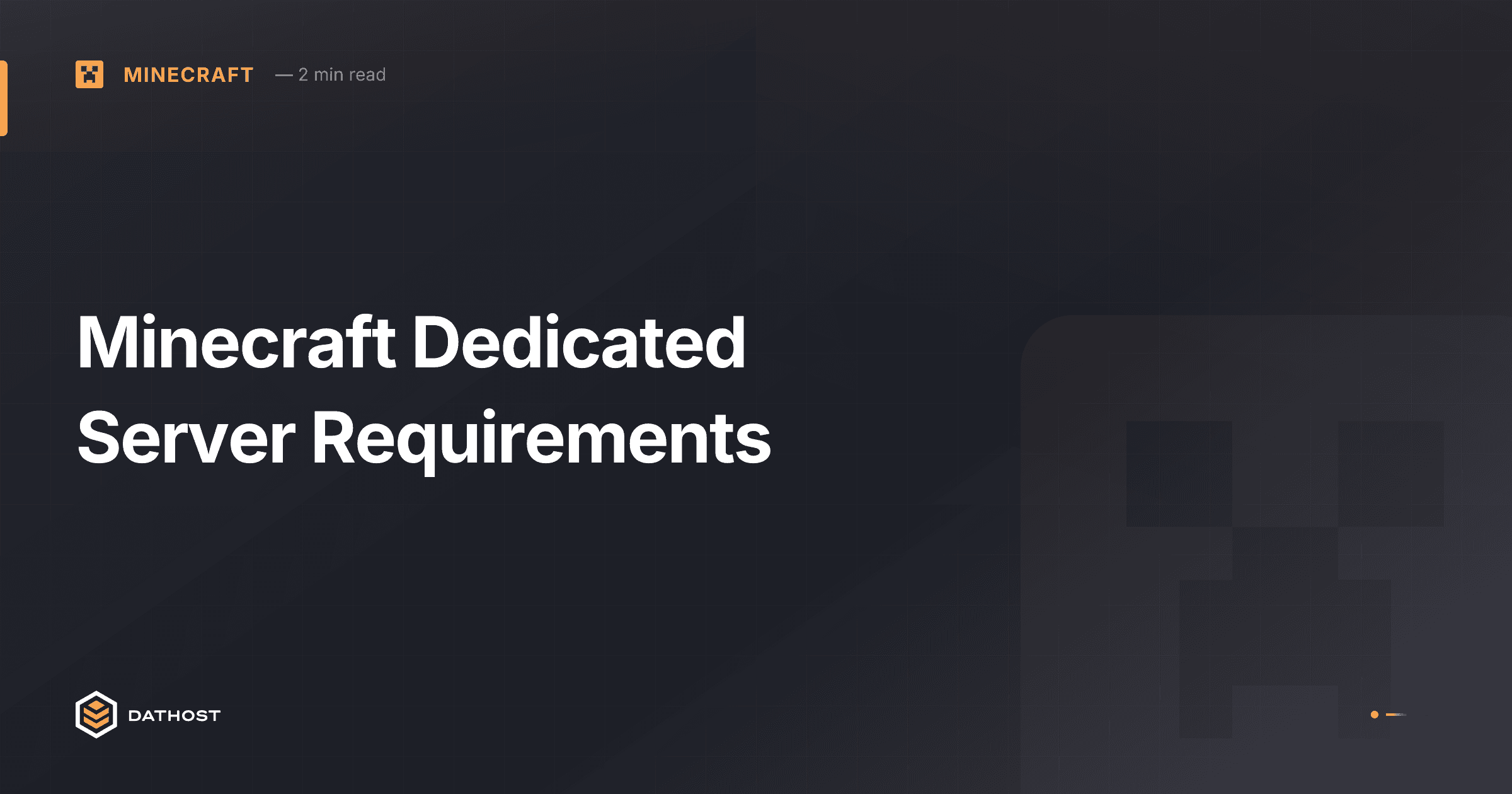 Hero image for Minecraft Dedicated Server Requirements