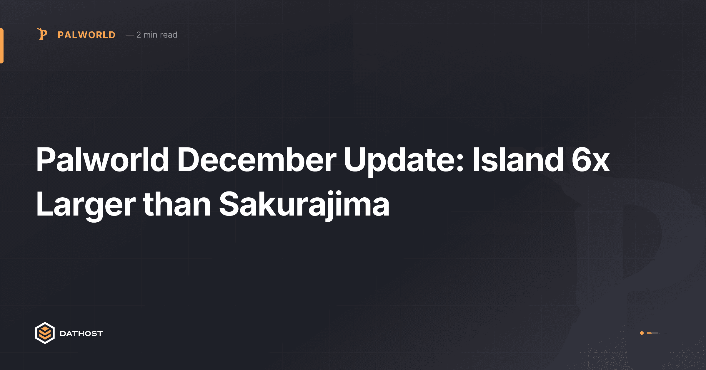 Hero image for Palworld December Update: Island 6x Larger than Sakurajima