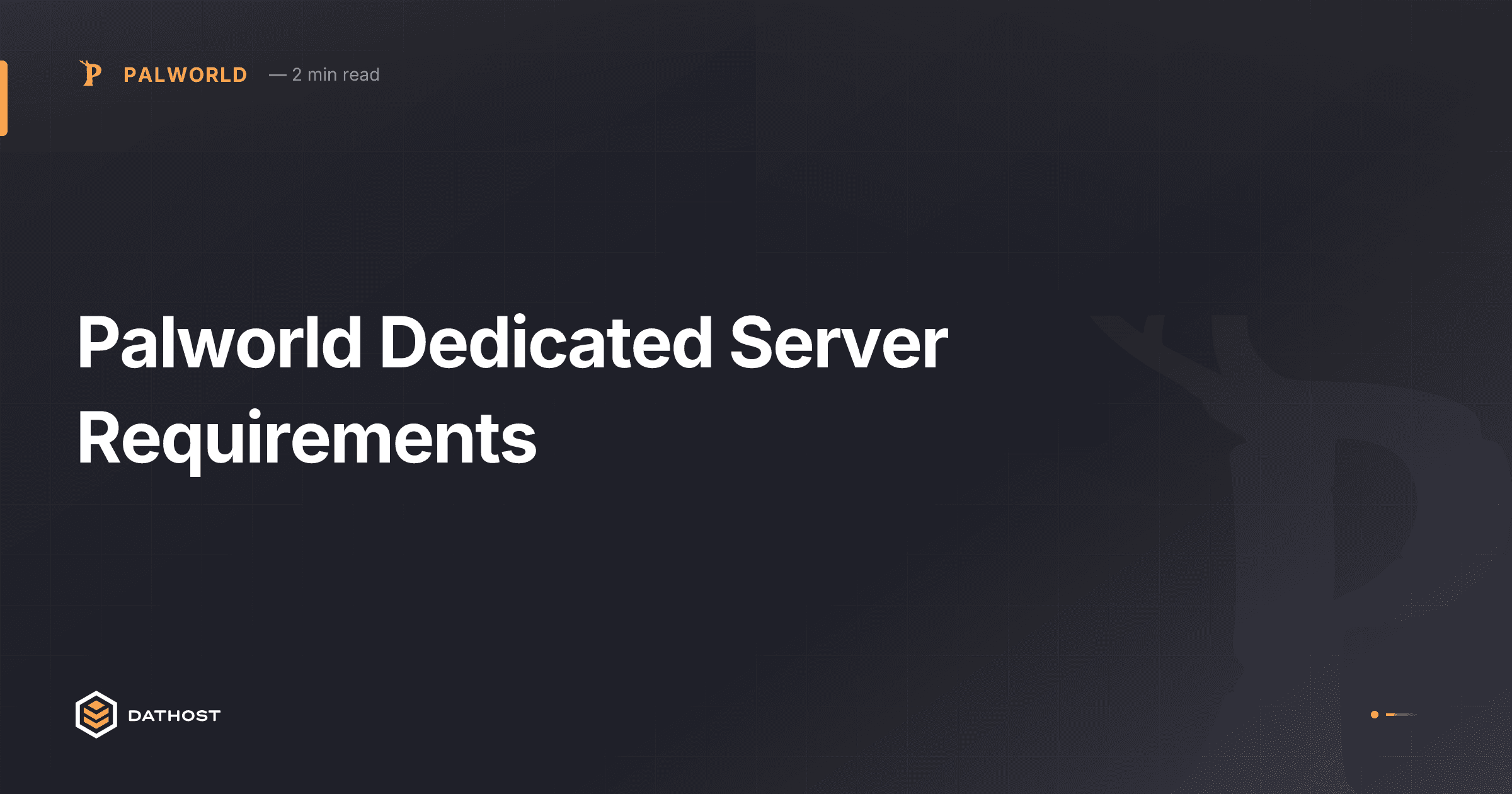 Hero image for Palworld Dedicated Server Requirements