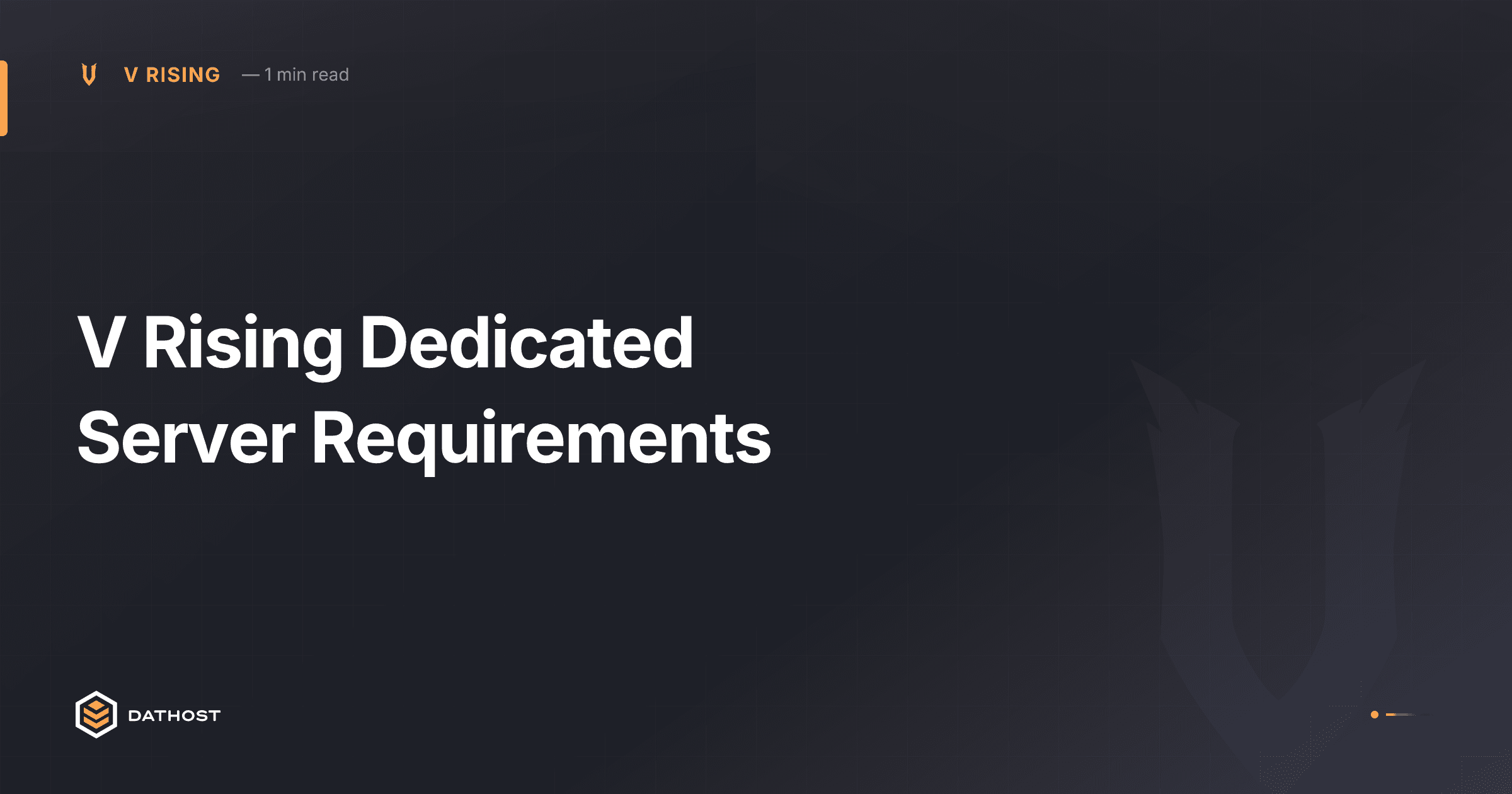 Hero image for V Rising Dedicated Server Requirements